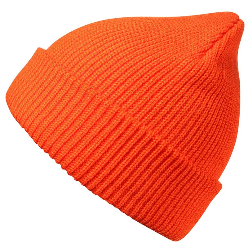 MaxNova Slouchy Beanie Hats Winter Knitted Caps Soft Warm Ski Hat Unisex (Bright Orange) - Image 1